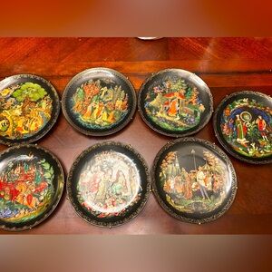 Russian decorative fairytail plates